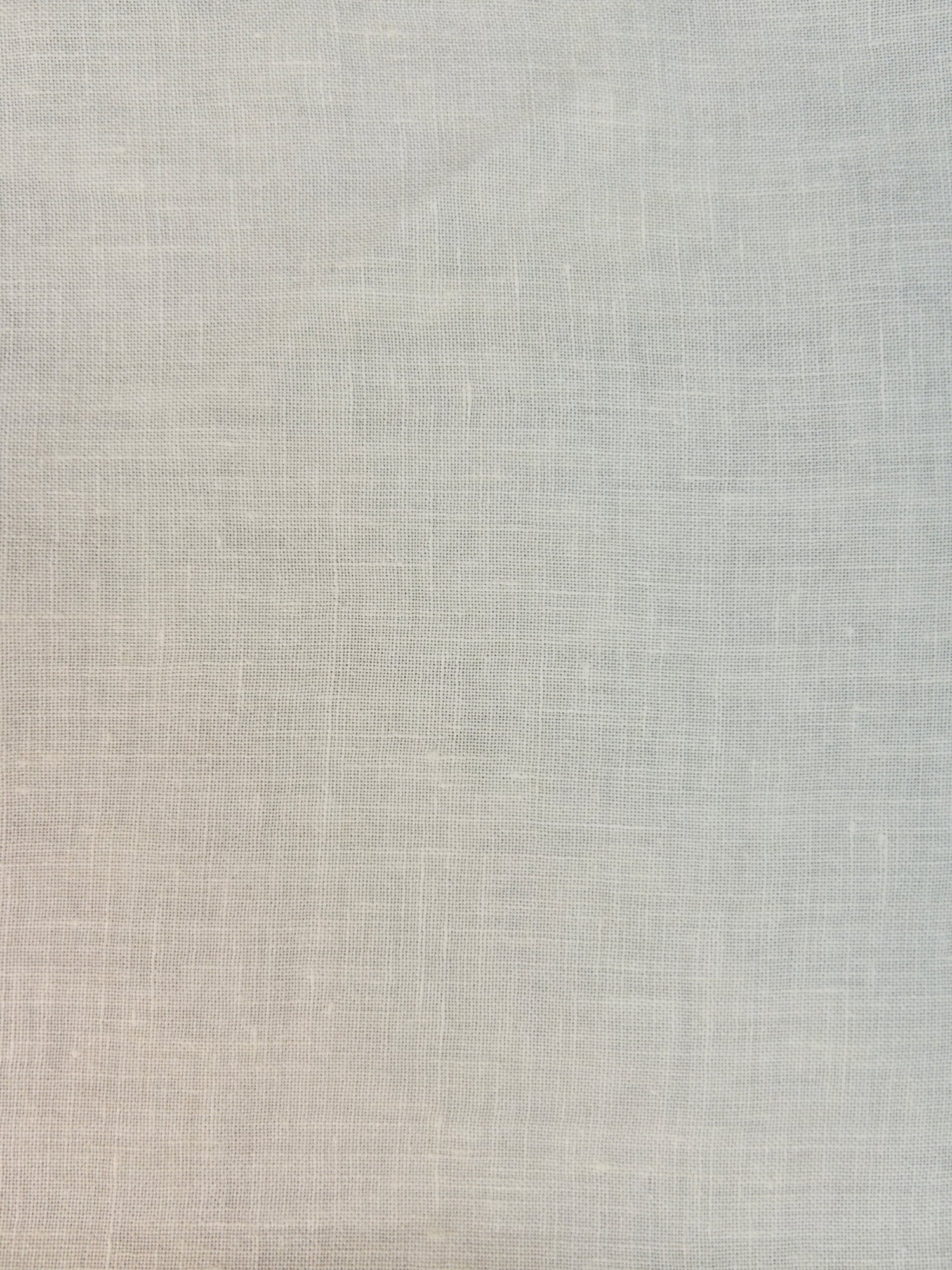 Coupon tissu voile 100% lin crème