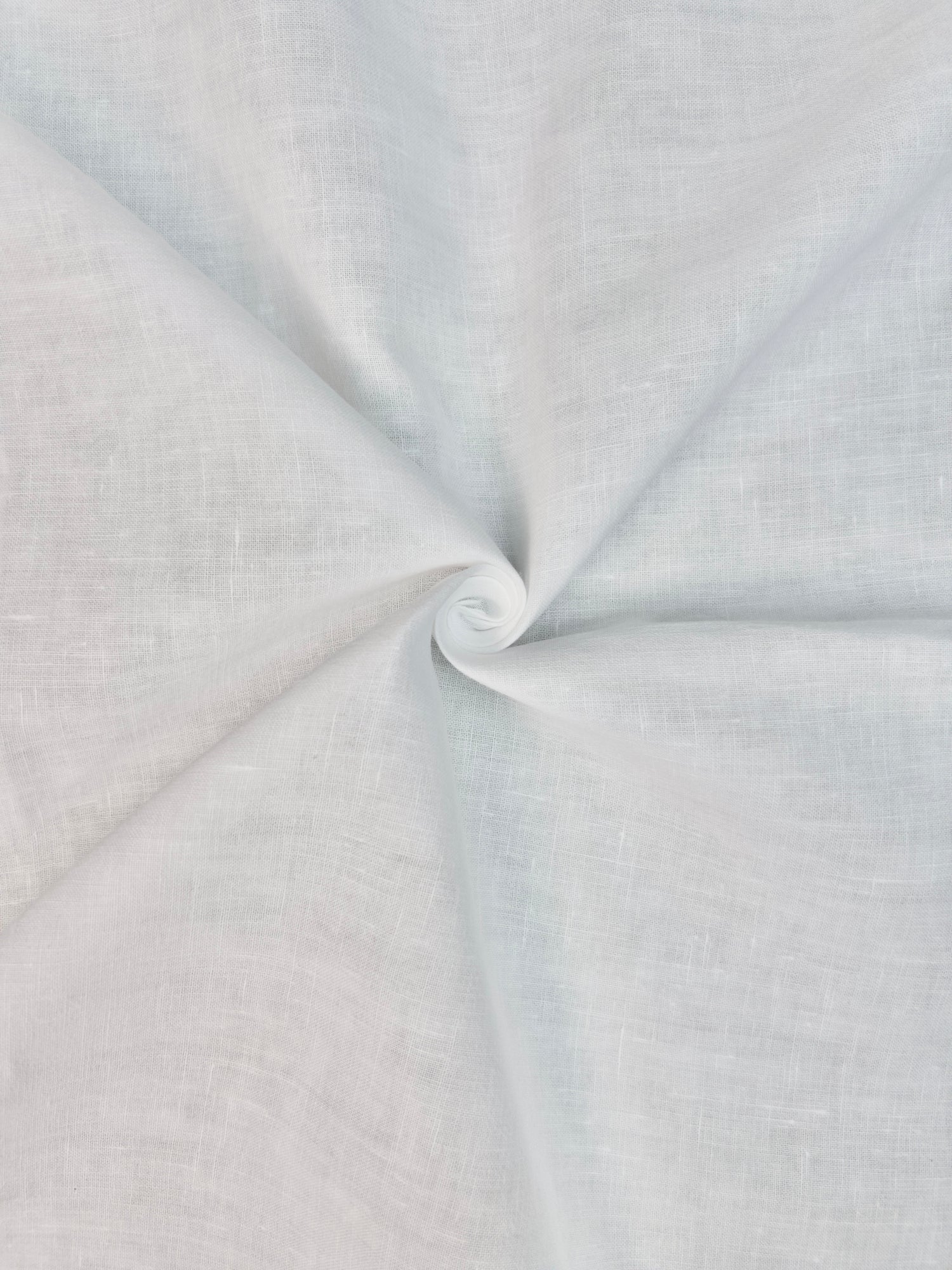 Coupon tissu voile 100% lin blanc