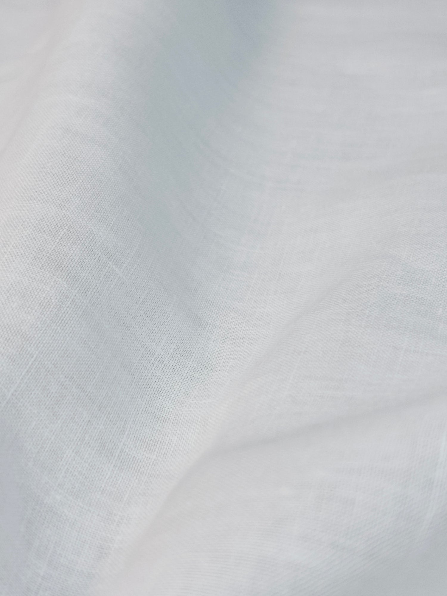 Coupon tissu voile 100% lin blanc