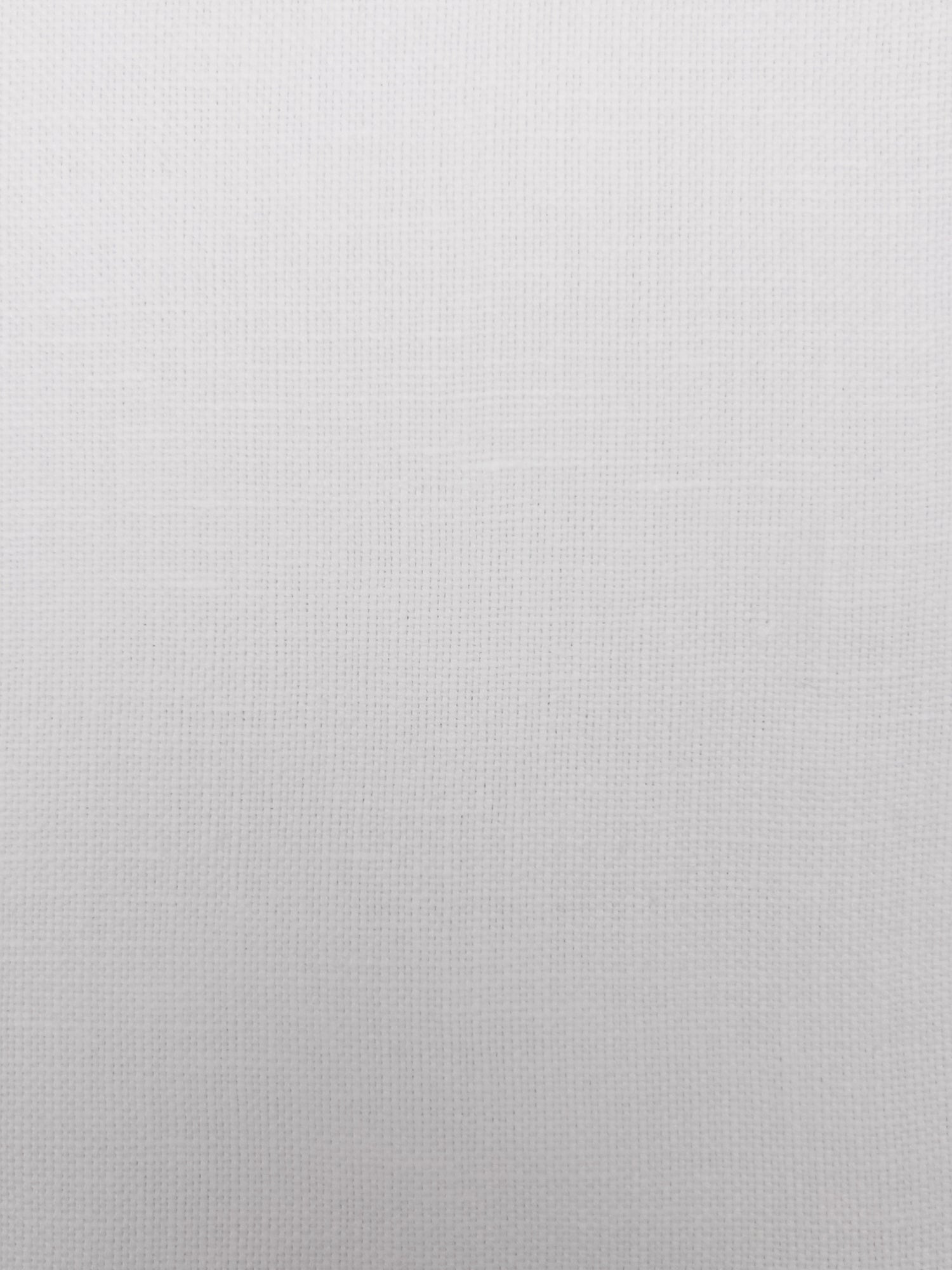 Coupon tissu toile coton lin blanc