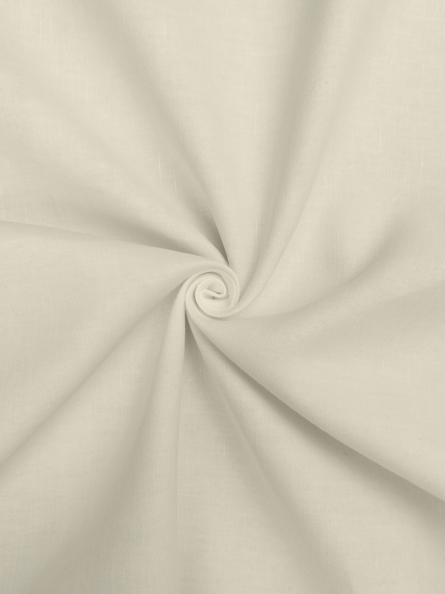 Coupon tissu toile coton lin écru