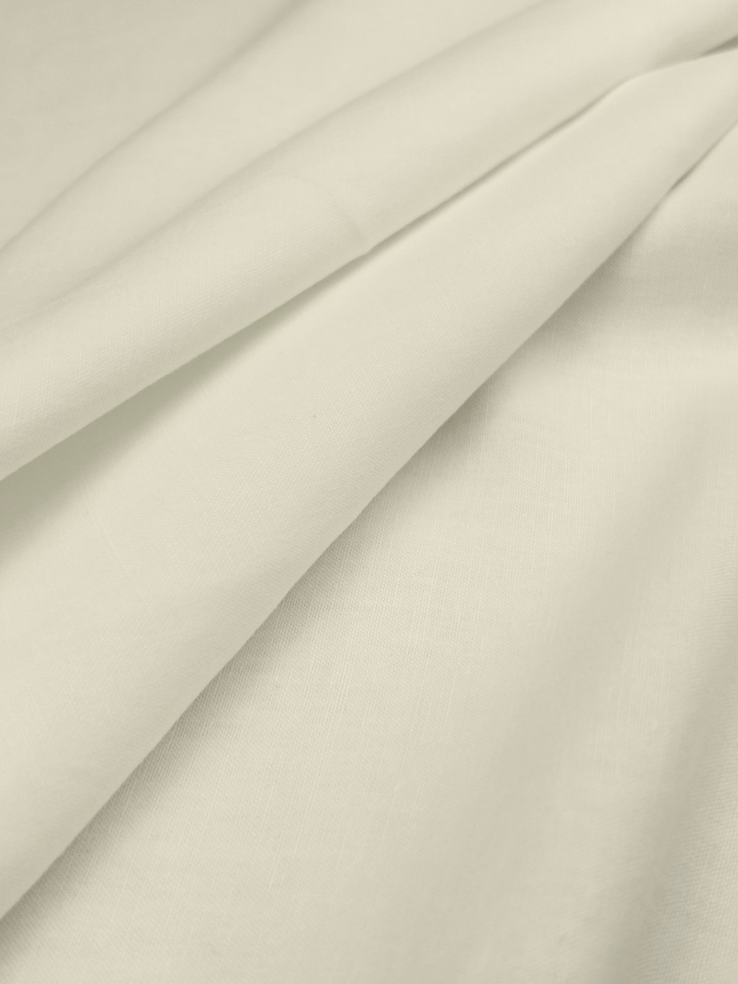 Coupon tissu toile coton lin écru