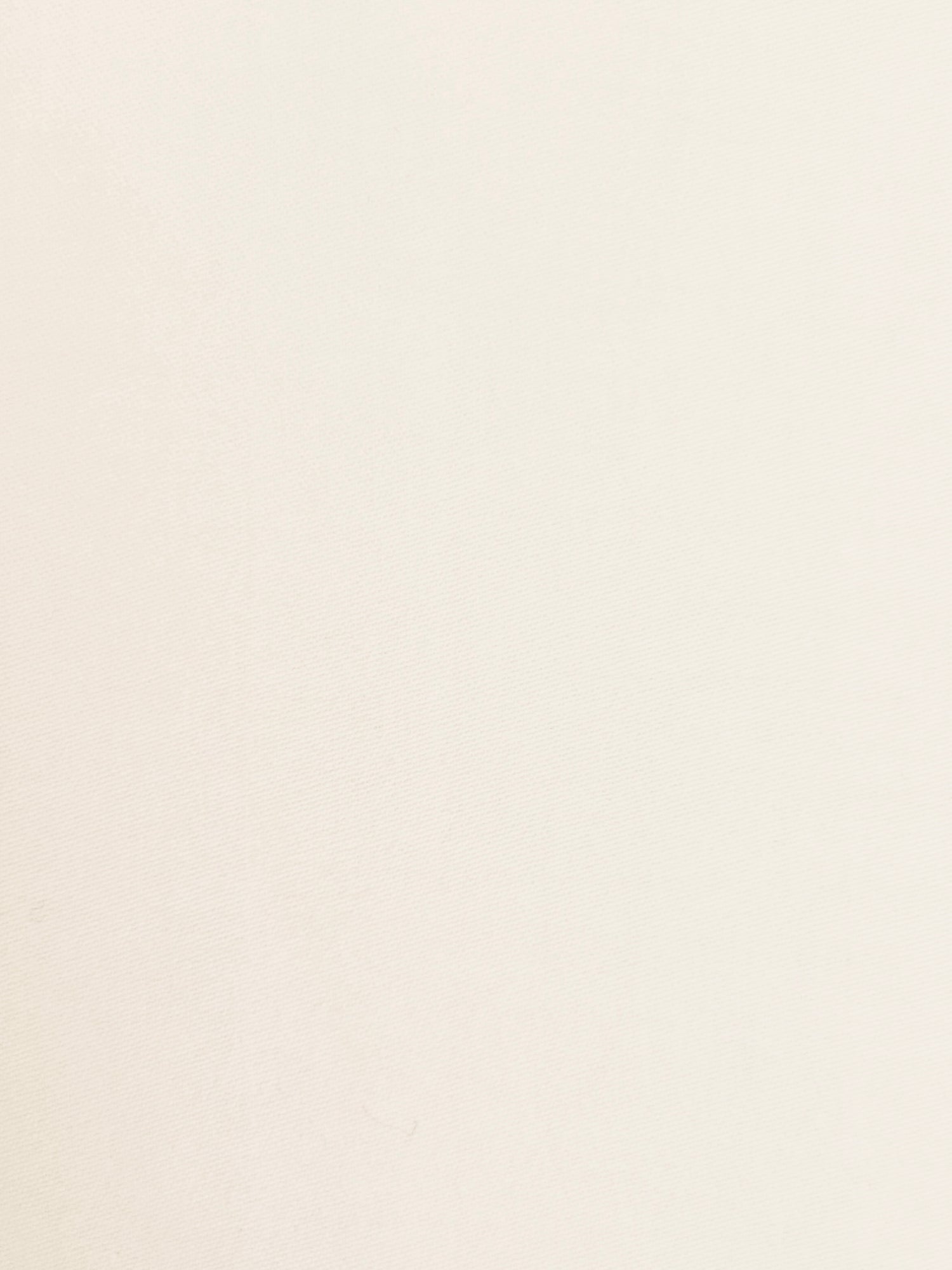 Coupon tissu satin peigné 100% coton crème