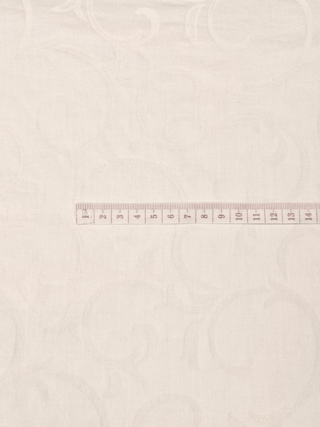 Coupon tissu satin peigné jacquard 100% coton rose pâle