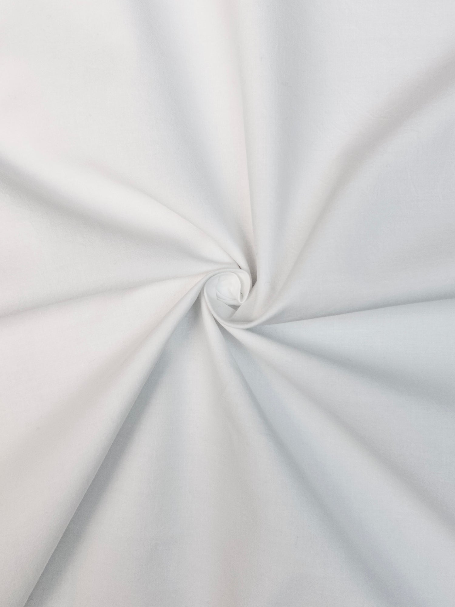 Coupon tissu popeline 100% coton blanc