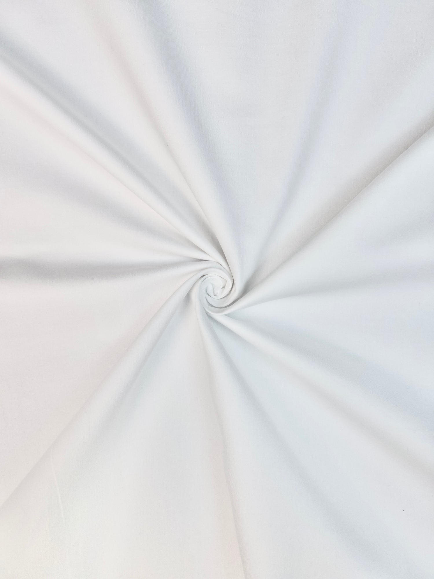 Coupon tissu satin blanc 100% coton grammage 150 g/m²