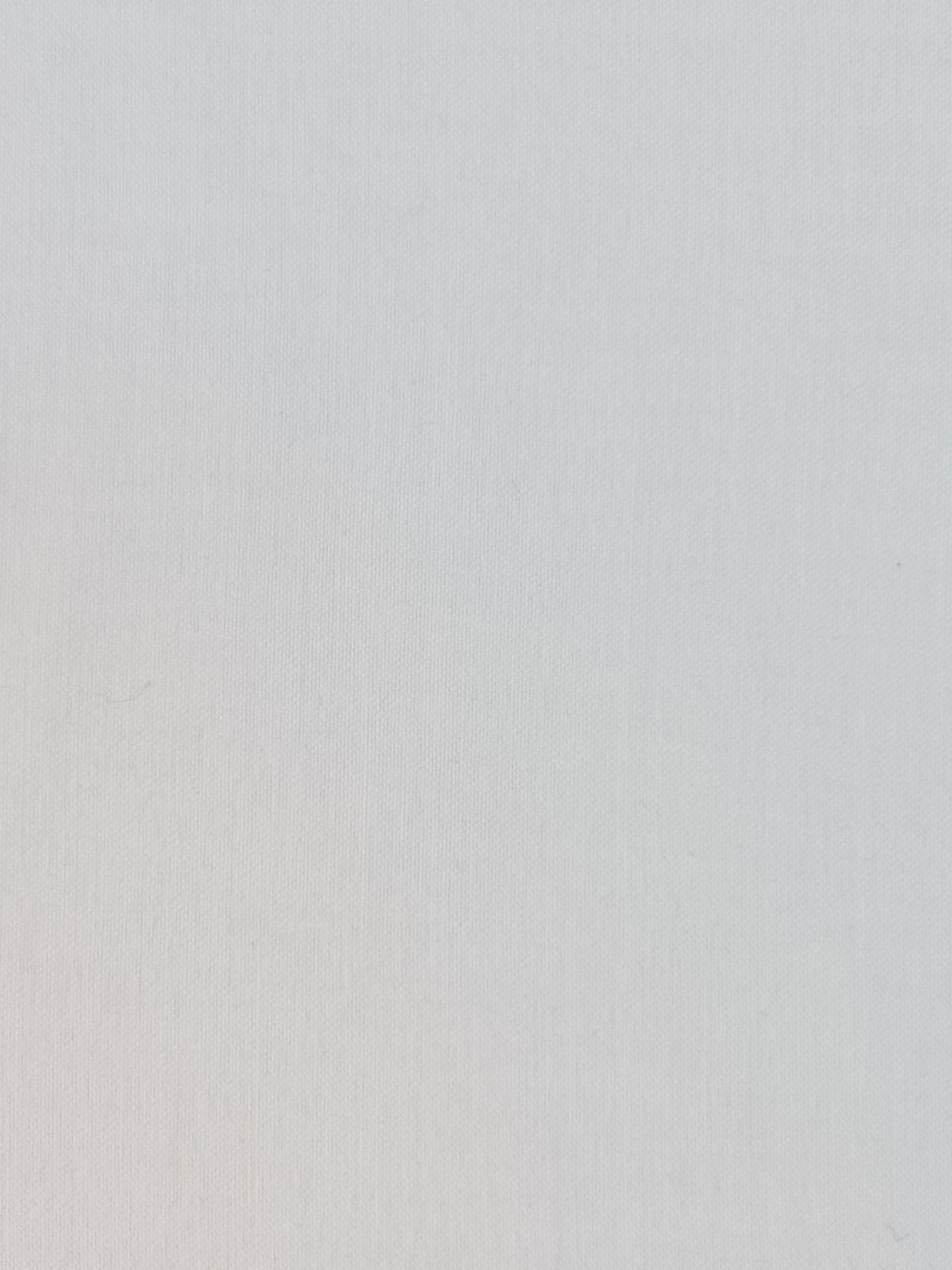 Coupon tissu satin blanc 100% coton grammage 150 g/m²