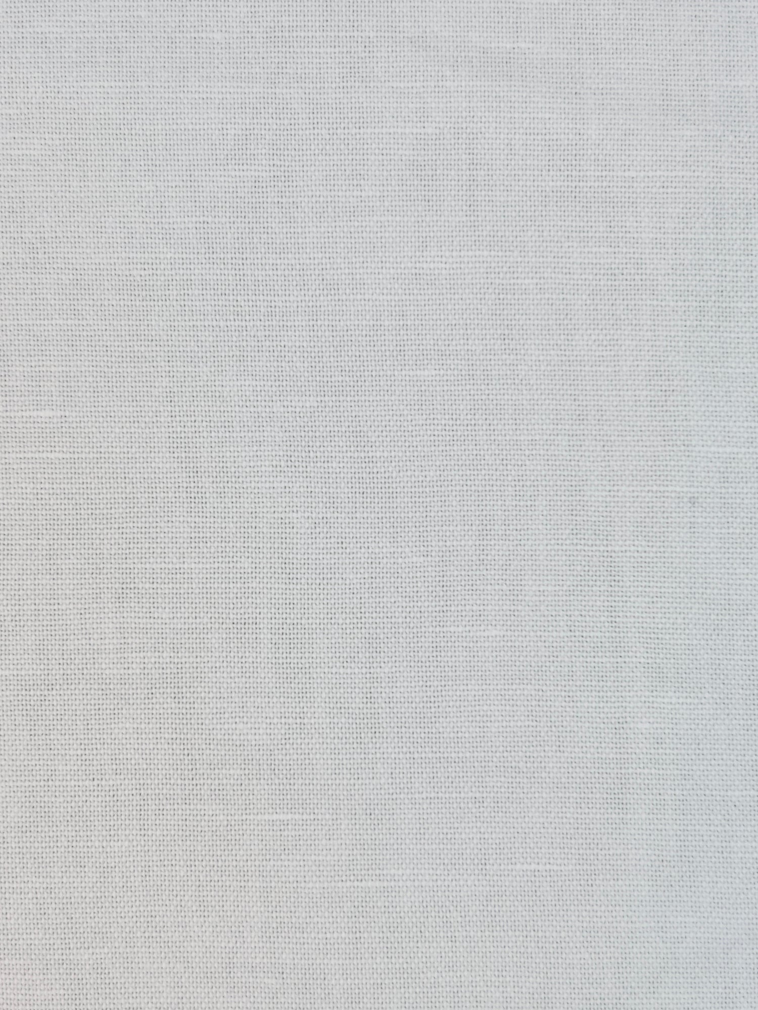 Coupon tissu toile coton et lin blanc