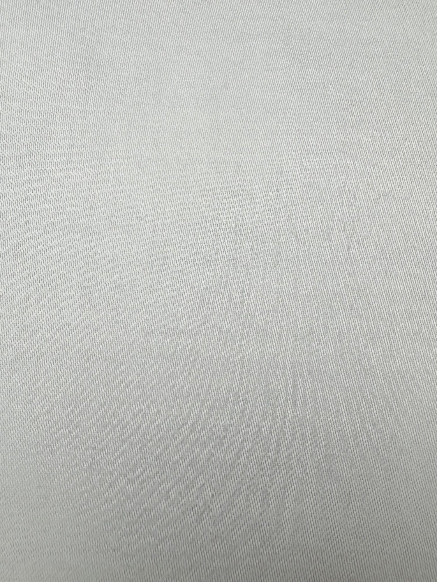 Coupon tissu satin 100% coton gris perle