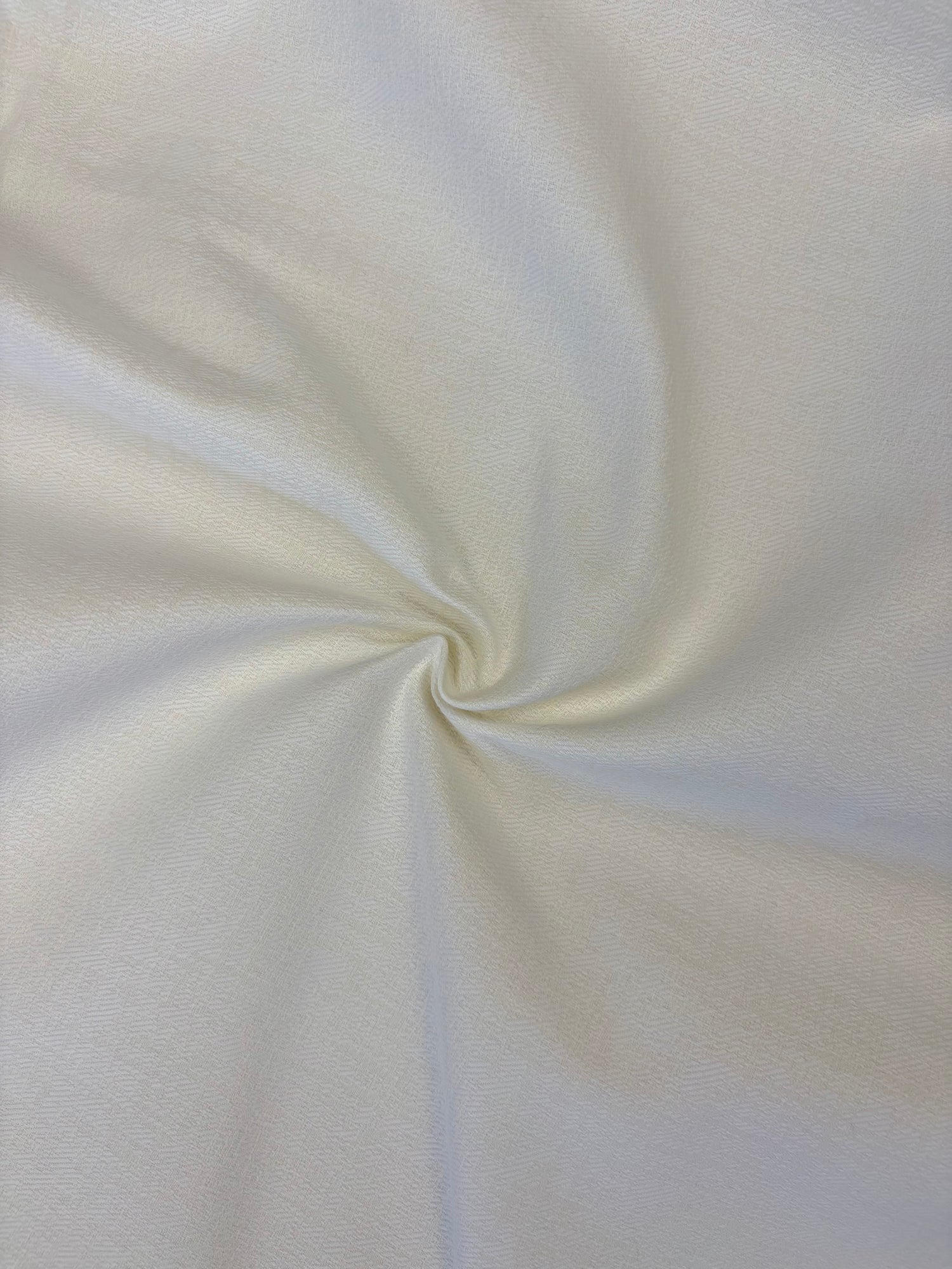 Coupon tissu texturé crème 100% coton