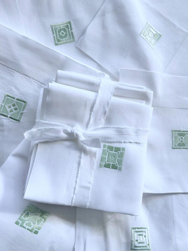 Lot de coupons brodés pour patchwork - Upcycling - Seconde Main