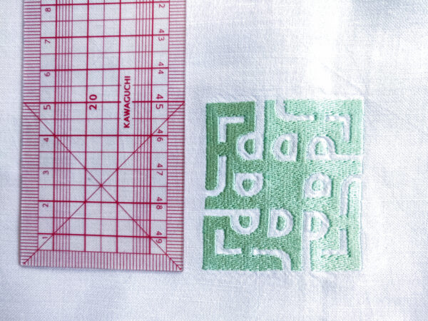 Toile Coton Lin - ECLAT CELADON - Seconde Main - Revisité Textile – Image 4