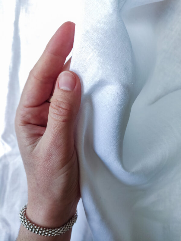 Voile 100% Lin - ALMA BLANC - Seconde Main - Revisité Textile – Image 2