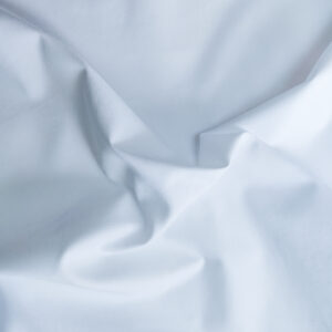 Coupon tissu popeline 100% coton blanc - 140 x 200 cm - Upcycling - Seconde Main