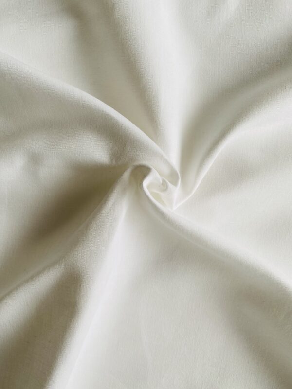 Coupon tissu toile coton lin écru - 140 x 200 cm - Upcycling - Seconde Main
