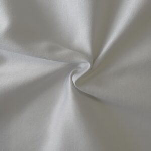 Coupon tissu satin gris clair 100% coton - 140 x 290 cm - Upcycling - Seconde main
