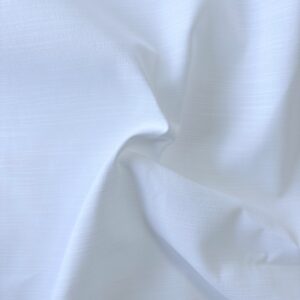 Coupon tissu toile texturée 100% coton blanc - Upcycling - Seconde Main